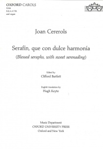 Serafín que con dulce armonía (vocal score)