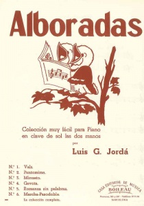 Alboradas. Colección muy fácil para piano en clave de sol kas dos manos
