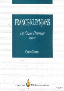 Los cuatro elementos para cuarteto de guitarras