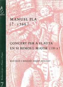 Concierto para flauta en Si bemol mayor (IV-2) (reducción para flauta y piano)