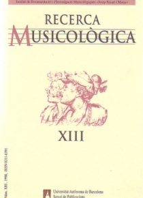 Recerca Musicològica XIII