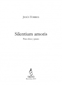 Silentium Amoris versió per a oboè i piano