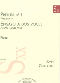 Preludio núm. 1 / Ensayo a dos voces