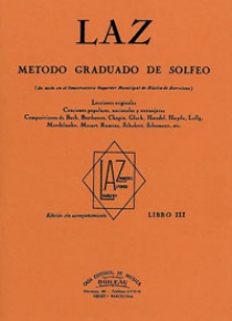 LAZ, Método de Solfeo Vol.3º, de Lambert/Alfonso/Zamacois