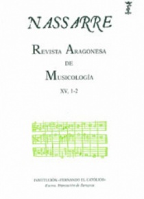 Nassarre. Revista Aragonesa de Musicología, XV, 1-2