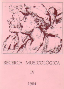Recerca Musicològica IV
