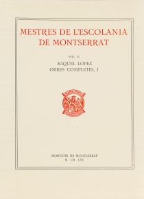 Mestres de l’ Escolania Vol.6. Miquel López I