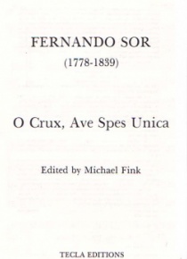 O Crux, Ave Spes Unica