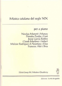 Catalan music from XIXth century for piano