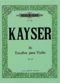 36 Estudios violín, de Heinrich Ernst Kayser