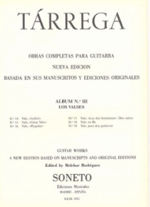 Obres completes per a guitarra Àlbum n.3, Valsos