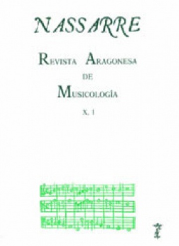 Nassarre. Revista Aragonesa de Musicología, X, 1