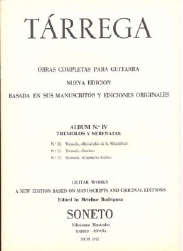 Obres completes per a guitarra Àlbum n.4, Tremolos i serenates