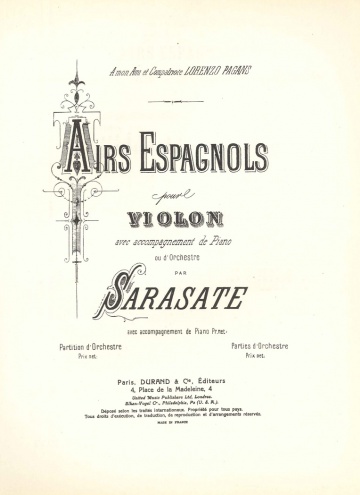 Aires espanyols per violí i orquestra (reducció)