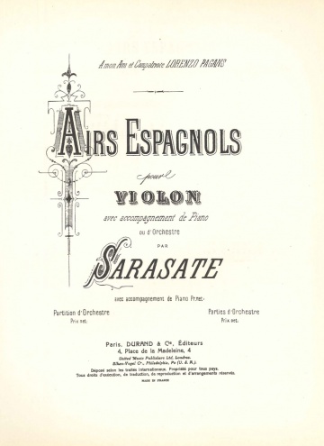 Aires españoles para violín y orquesta (reducción)