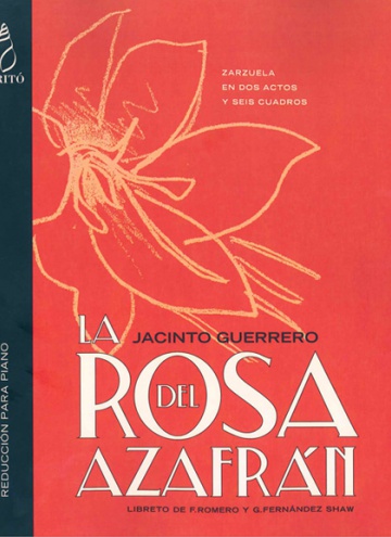 La rosa del azafrán (vocal score)