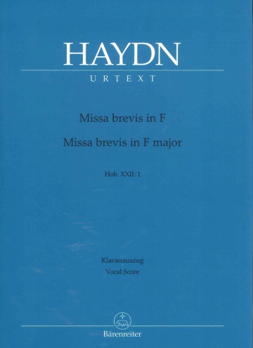 Missa Brevis nº 1 Fa M - Piano reduction