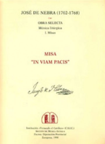 Misa «In viam Pacis» a 8 voces, oboes, violines, viola y bajo continuo