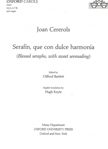 Serafín que con dulce armonía (vocal score)