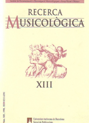 Recerca Musicològica XIII