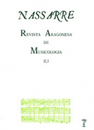 Nassarre. Revista Aragonesa de Musicología, II, 1