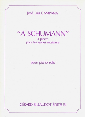 A Schumann. 4 pièces pour les jeunes musiciens