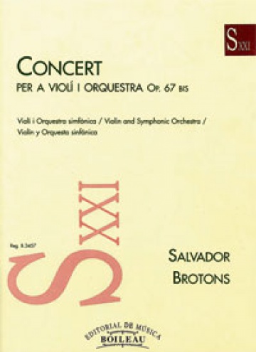 Concert per a Violí i Orquestra op. 67, de Salvador Brotons