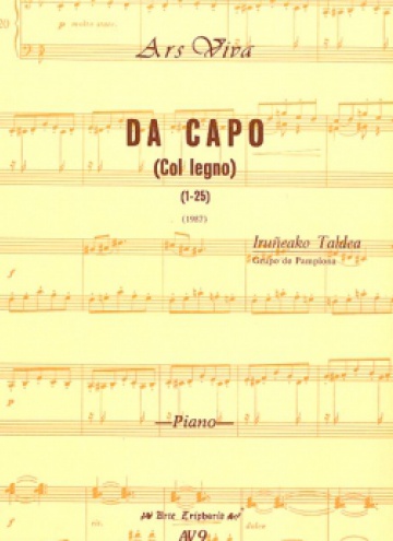 Da capo (col legno)