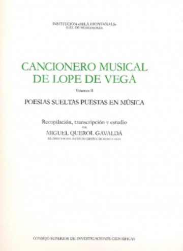 Cancionero Musical de Lope de Vega Vol. II