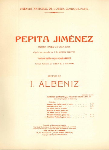 Pepita Jiménez: Deuxième Fantasie