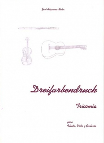 Dreifarbendruck, for flute, viola and guitar