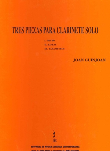 Tres piezas para clarinete