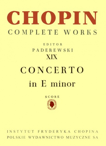 Piano concert nº 1 in E minor op. 11 for piano and orchestra