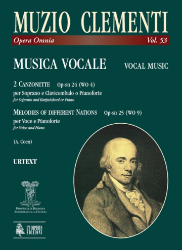 Vocal Music: 2 Canzonette Op-sn 24 (WO 4) for Soprano and Harpsichord or Piano; Melodies of different Nations Op-sn 25 (WO 9) for Voice and Piano , de