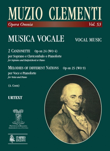 Vocal Music: 2 Canzonette Op-sn 24 (WO 4) for Soprano and Harpsichord or Piano; Melodies of different Nations Op-sn 25 (WO 9) for Voice and Piano , de