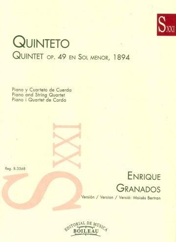 Quintet op. 49 en sol menor, 1894