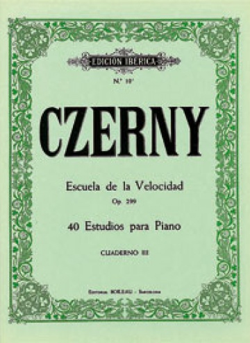 Escuela de la velocidad Op.299 Vol.III, by Karl Czerny