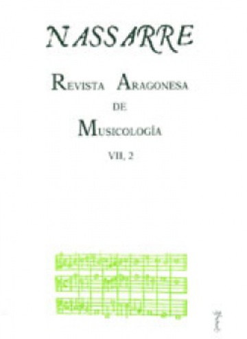 Nassarre. Revista Aragonesa de Musicología, VII, 2