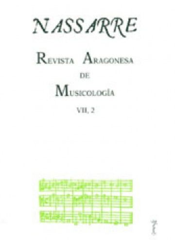 Nassarre. Revista Aragonesa de Musicología, VII, 2