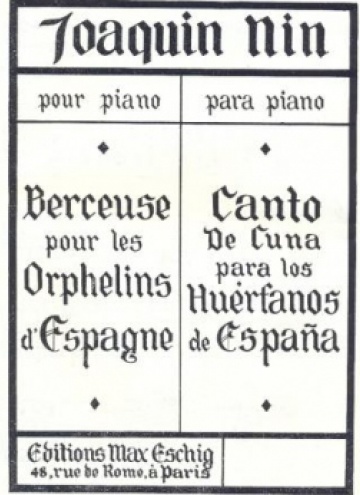 Berceuse pour les orphelins d’Espagne