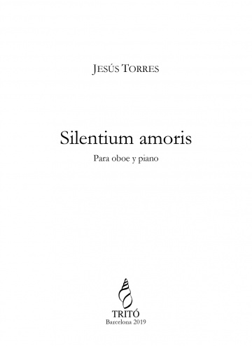 Silentium Amoris versió per a oboè i piano