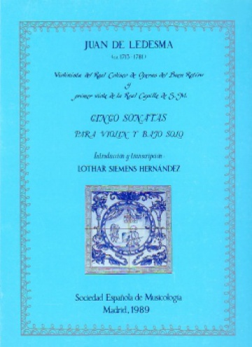 Cinco sonatas para violín y bajo solo