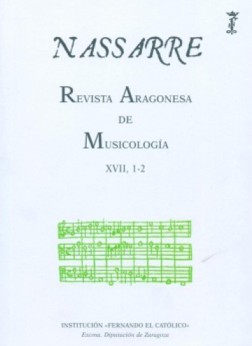 Nassarre. Revista Aragonesa de Musicología. XVII 1-2