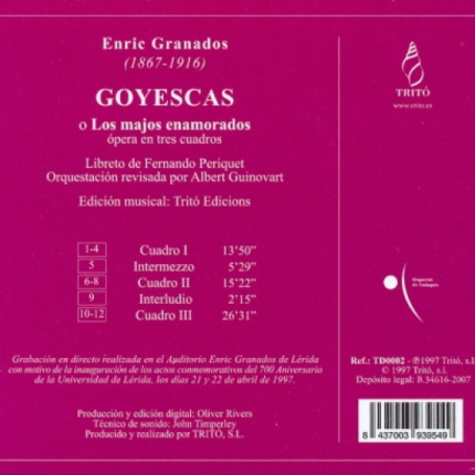 Granados: Goyescas